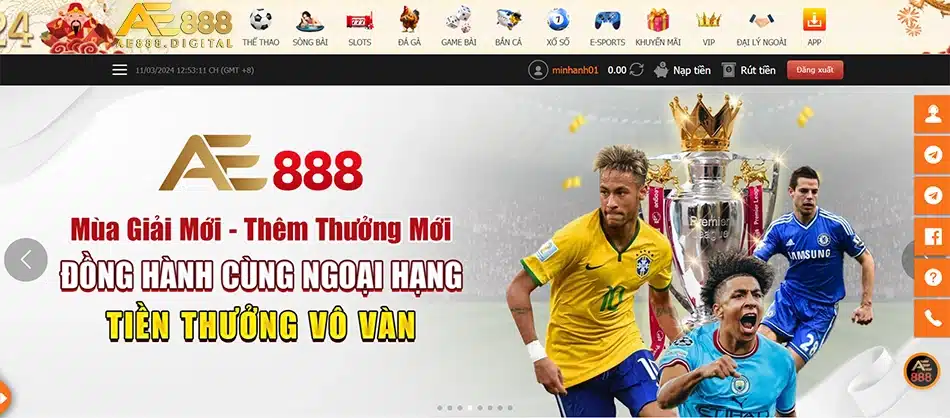 một số Những trò chơi hấp dẫn nhất tại AE888