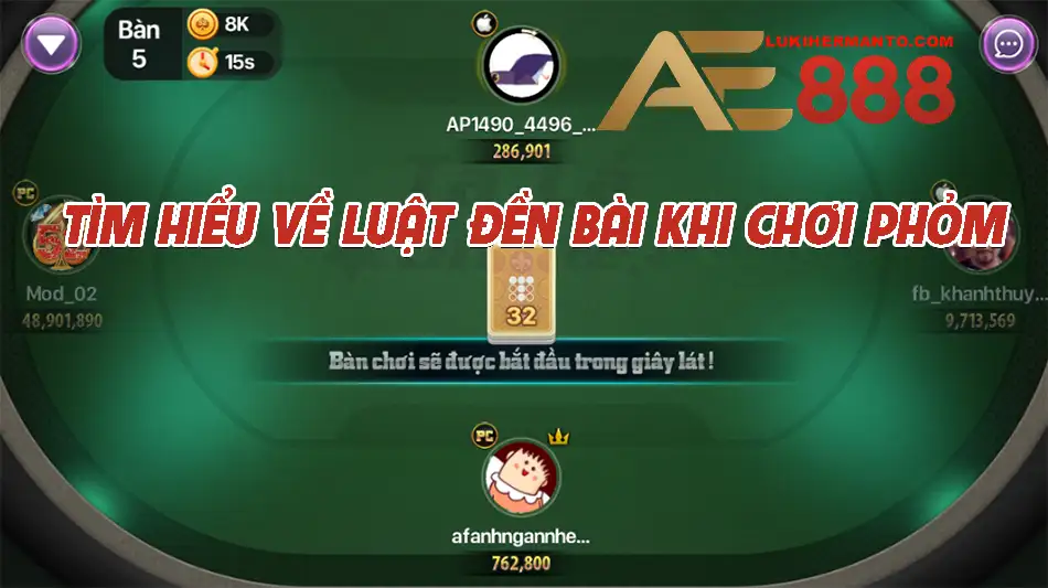 Khái niệm về luật đền bài trong Phỏm